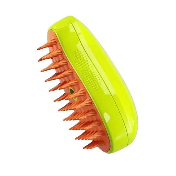 Rechargeable steam grooming brush